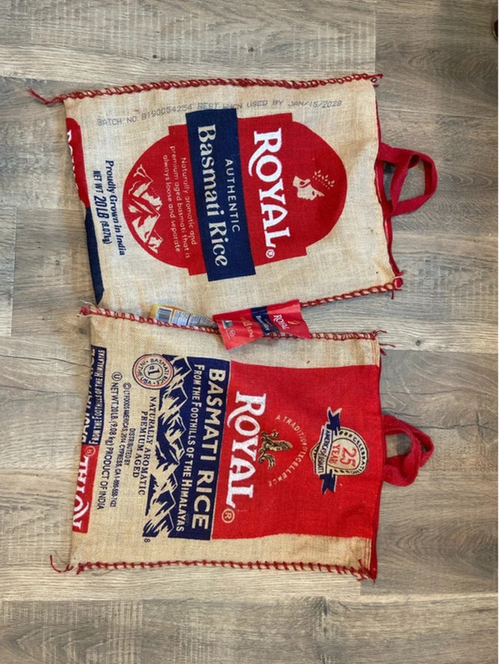 Rice burlap bags zipper decore pillow cases two versions